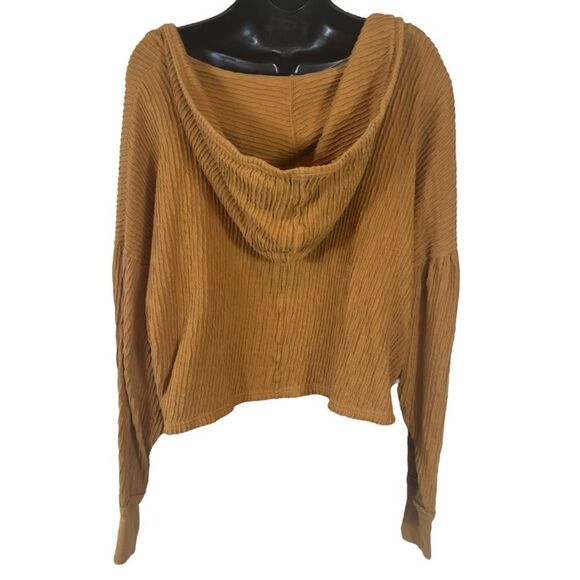 Free People Movement Slouchy Cropped Ribbed Hoodie - Picture 10 of 10